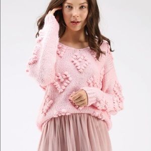 Chic Wish Heart Sweater